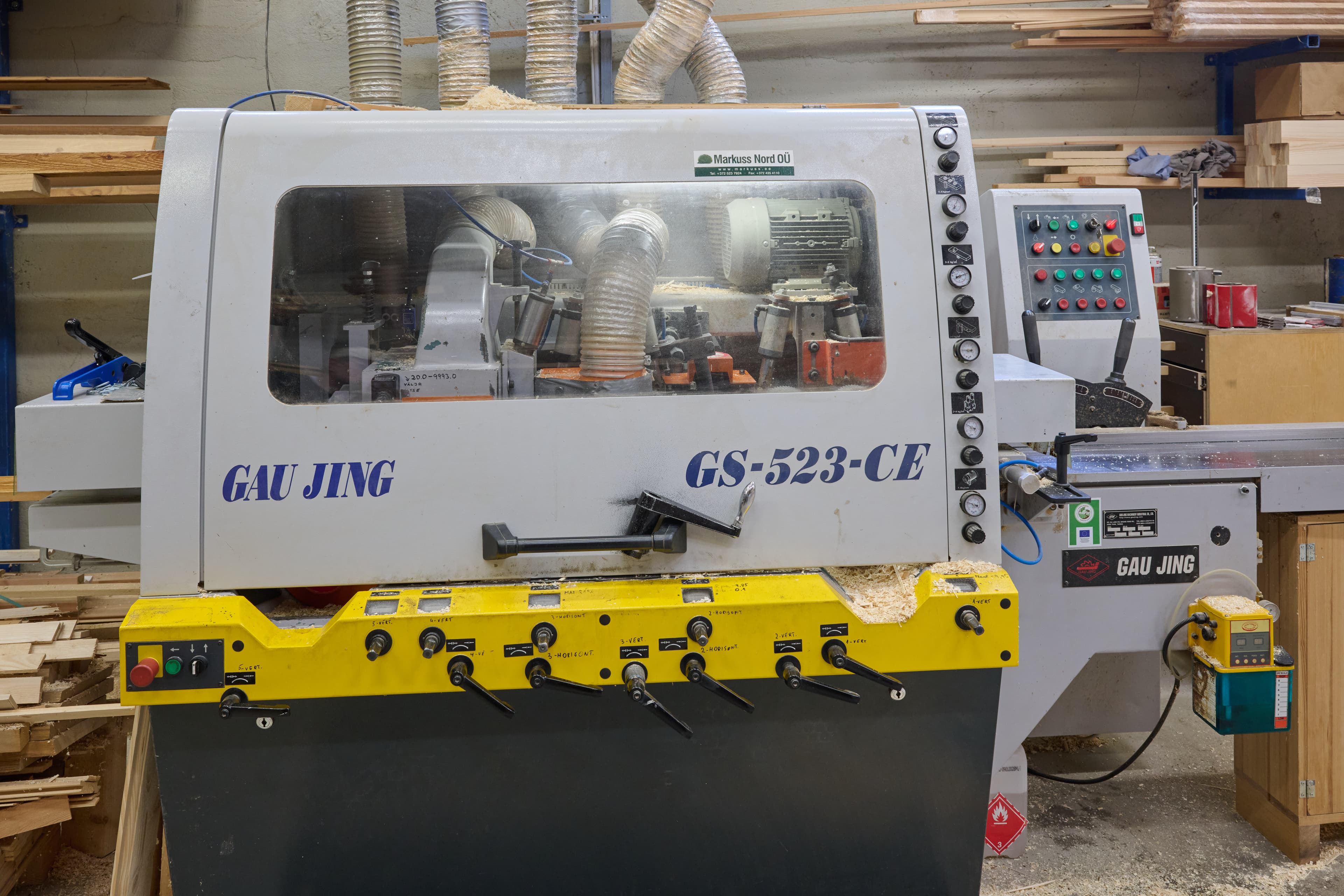 Grainel profiling process and finished boards