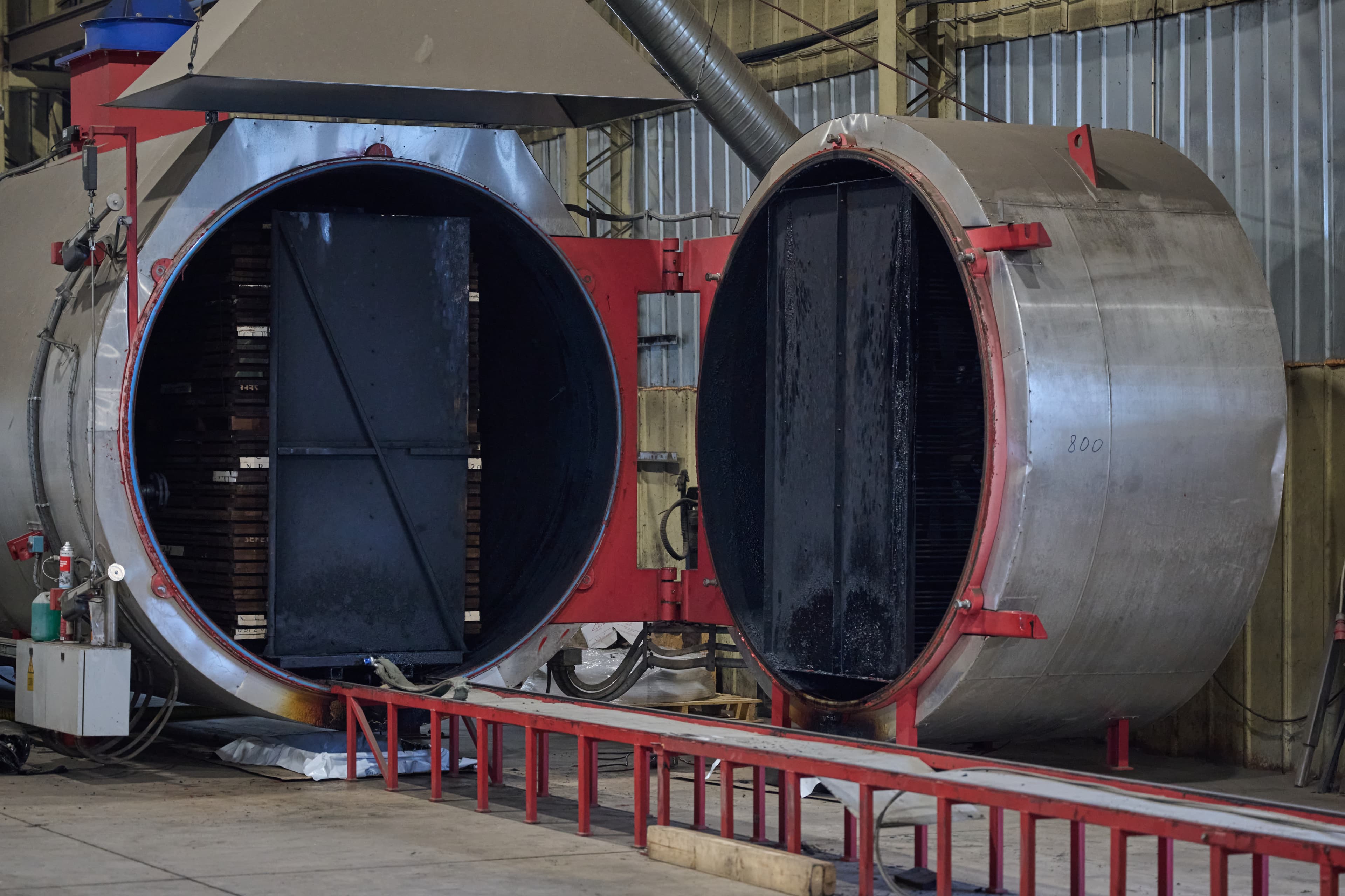 Thermal modification process at Grainel production